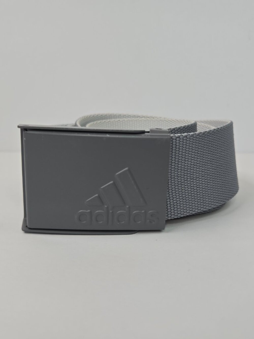 Adidas Golf Reversible Webbing Belt Cut To Size 1.5"  x 48" Grey Three/White - Picture 2 of 4